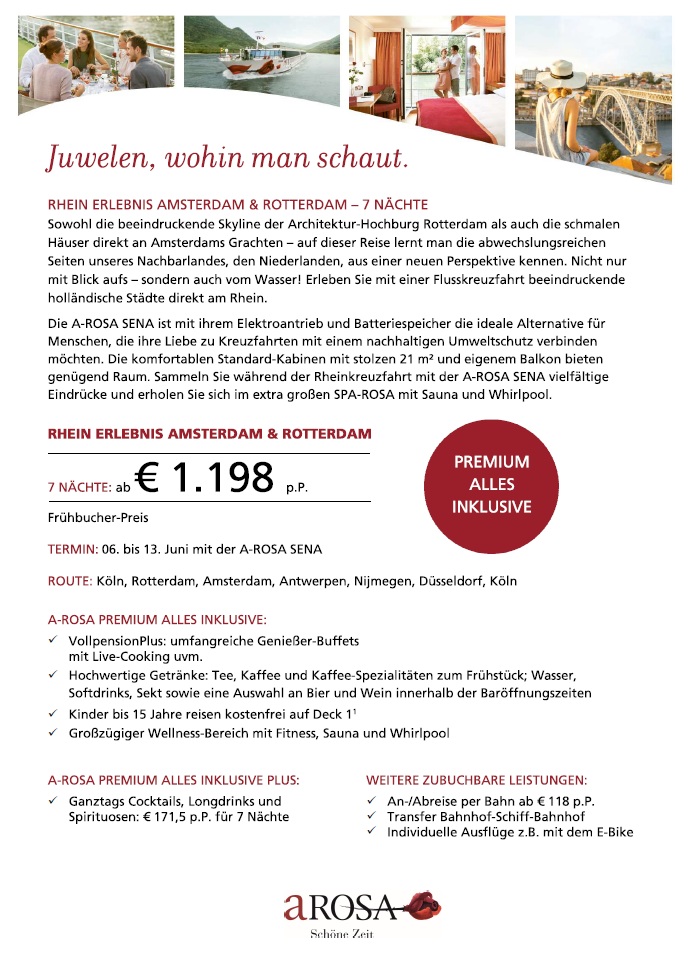 Rhein Erlebnis: Amsterdam und Rotterdam-Reise als PDF