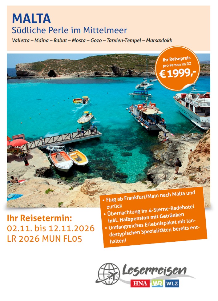 Malta-Reise als PDF