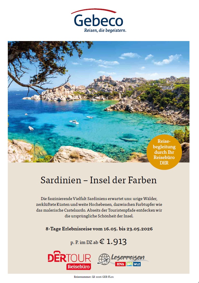 Sardinien-Reise als PDF