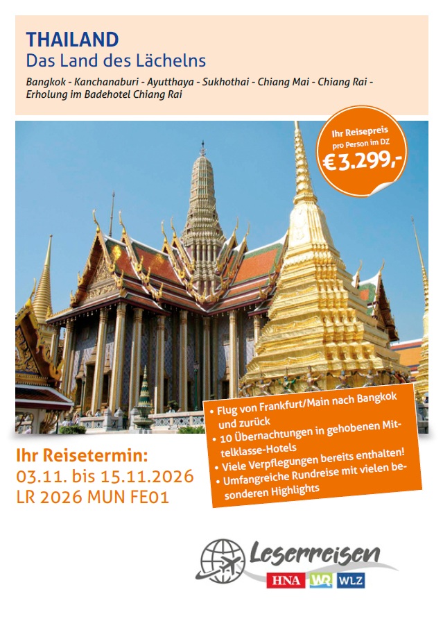 Thailand-Reise als PDF
